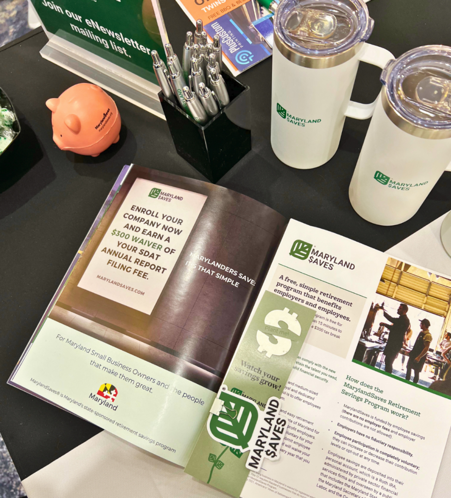 pamphlet of MarylandSaves information